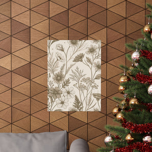 Wildflowers Pattern 100 - 18 in x 24 in Matte Poster