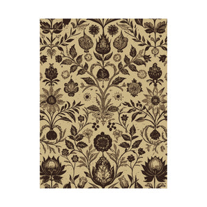 Folk Floral Pattern, Afghan Inspired 01 - 18 in x 24 in Matte Poster