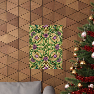 Folk Floral Pattern, Celtic Inspired 05 - 18 in x 24 in Matte Poster