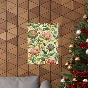 Folk Floral Pattern, Himalayan Inspired 01 - 18 in x 24 in Matte Poster