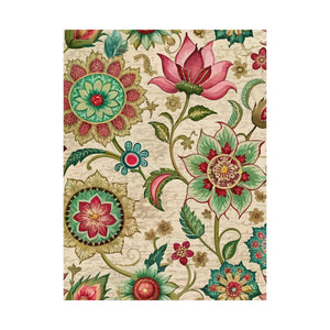 Folk Floral Pattern, Indian Inspired 01 - 18 in x 24 in Matte Poster