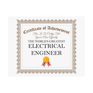 World's Greatest Electrical Engineer - 14 in x 11 in Matte Poster