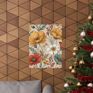 Wildflowers Pattern 031 - 18 in x 24 in Matte Poster