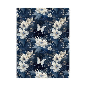 Nocturnal Bloom Pattern 004 - 18 in x 24 in Matte Poster