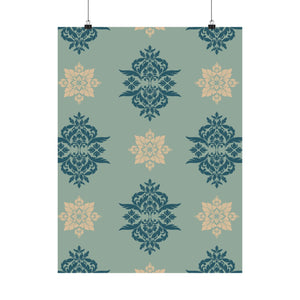 Damask Pattern 023 - 18 in x 24 in Matte Poster