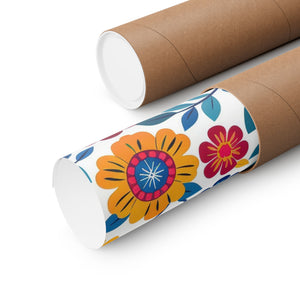 Mexican Floral Fiesta Pattern 002 - 18 in x 24 in Matte Poster