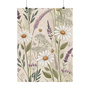 Wildflowers Pattern 147 - 18 in x 24 in Matte Poster