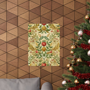 Folk Floral Pattern, Greek Inspired 02 - 18 in x 24 in Matte Poster