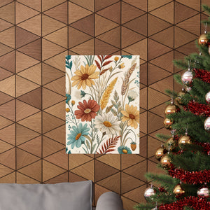 Wildflowers Pattern 004 - 18 in x 24 in Matte Poster