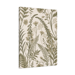Wildflowers Pattern 084 - 18 in x 24 in Matte Canvas, Stretched, 1.25 in
