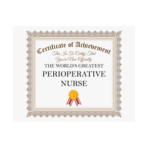 World's Greatest Perioperative Nurse - 14 in x 11 in Matte Poster