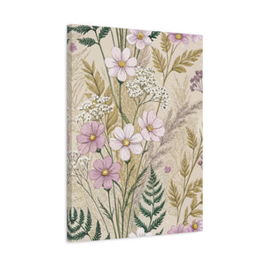 Wildflowers Pattern 089 - 18 in x 24 in Matte Canvas, Stretched, 1.25 in