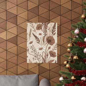 Wildflowers Pattern 127 - 18 in x 24 in Matte Poster
