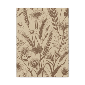 Wildflowers Pattern 173 - 18 in x 24 in Matte Canvas, Stretched, 1.25 in