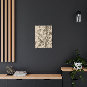 Wildflowers Pattern 133 - 18 in x 24 in Matte Canvas, Stretched, 1.25 in