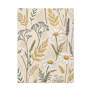 Wildflowers Pattern 064 - 18 in x 24 in Matte Canvas, Stretched, 1.25 in