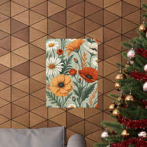 Wildflowers Pattern 043 - 18 in x 24 in Matte Poster