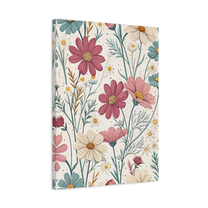 Wildflowers Pattern 110 - 18 in x 24 in Matte Canvas, Stretched, 1.25 in