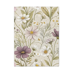 Wildflowers Pattern 102 - 18 in x 24 in Matte Canvas, Stretched, 1.25 in