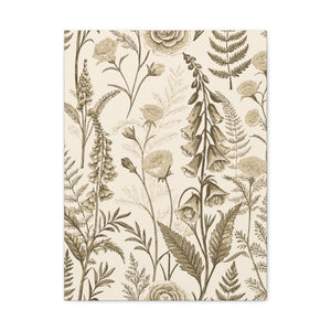 Wildflowers Pattern 083 - 18 in x 24 in Matte Canvas, Stretched, 1.25 in