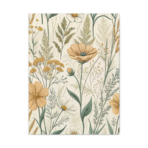 Wildflowers Pattern 162 - 18 in x 24 in Matte Canvas, Stretched, 1.25 in