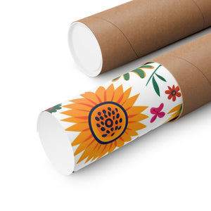 Mexican Floral Fiesta Pattern 015 - 18 in x 24 in Matte Poster