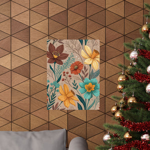 Wildflowers Pattern 172 - 18 in x 24 in Matte Poster