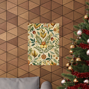 Folk Floral Pattern, Greek Inspired 01 - 18 in x 24 in Matte Poster