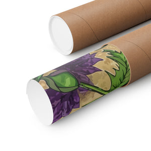 Folk Floral Pattern, Celtic Inspired 01 - 18 in x 24 in Matte Poster