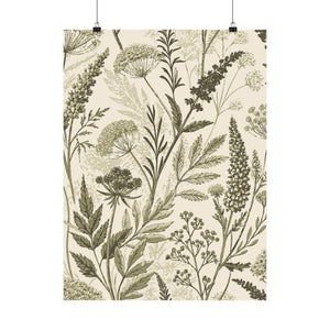 Wildflowers Pattern 114 - 18 in x 24 in Matte Poster