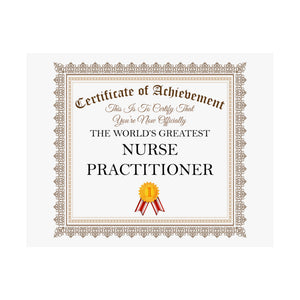 World's Greatest Nurse Practitioner - 14 in x 11 in Matte Poster