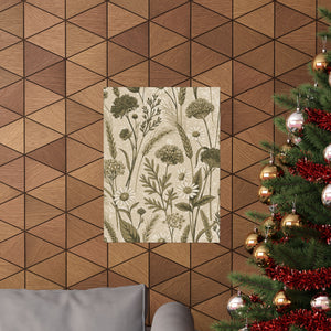 Wildflowers Pattern 081 - 18 in x 24 in Matte Poster
