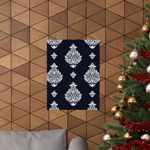 Damask Pattern 033 - 18 in x 24 in Matte Poster