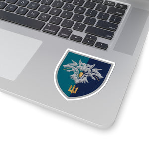 38th Marine Brigade (Ukraine) - 3" x 3" Kiss-Cut Sticker