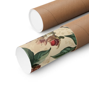Folk Floral Pattern, Iranian Inspired 04 - 18 in x 24 in Matte Poster