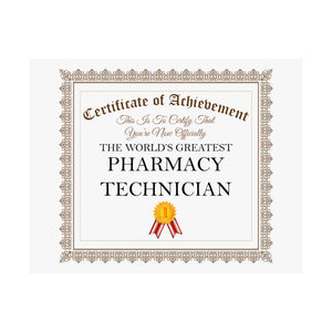 World's Greatest Pharmacy Technician - 14 in x 11 in Matte Poster