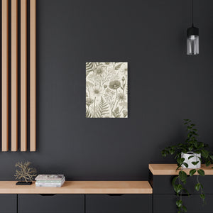 Wildflowers Pattern 149 - 18 in x 24 in Matte Canvas, Stretched, 1.25 in