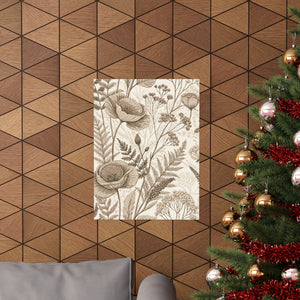 Wildflowers Pattern 156 - 18 in x 24 in Matte Poster