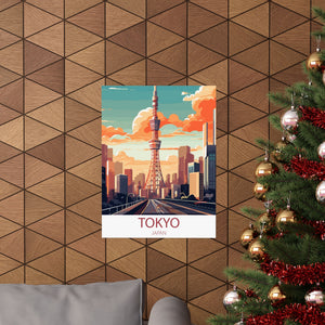 Famous Travel Destinations - Tokyo, Japan - 18 in x 24 in Matte Poster