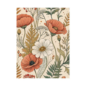 Wildflowers Pattern 018 - 18 in x 24 in Matte Poster