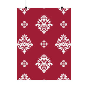 Damask Pattern 004 - 18 in x 24 in Matte Poster