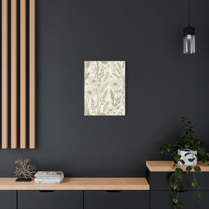 Wildflowers Pattern 055 - 18 in x 24 in Matte Canvas, Stretched, 1.25 in