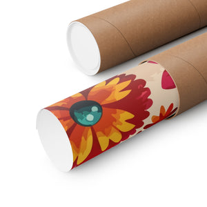 Folk Floral Pattern, Mexican Inspired 03 - 18 in x 24 in Matte Poster