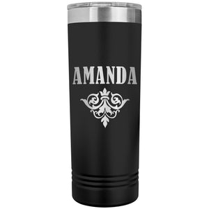 Amanda v01 - 22oz Insulated Skinny Tumbler