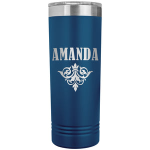 Amanda v01 - 22oz Insulated Skinny Tumbler
