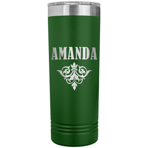 Amanda v01 - 22oz Insulated Skinny Tumbler