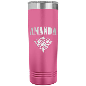 Amanda v01 - 22oz Insulated Skinny Tumbler