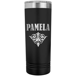 Pamela v01 - 22oz Insulated Skinny Tumbler