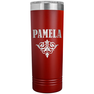 Pamela v01 - 22oz Insulated Skinny Tumbler