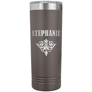 Stephanie v01 - 22oz Insulated Skinny Tumbler